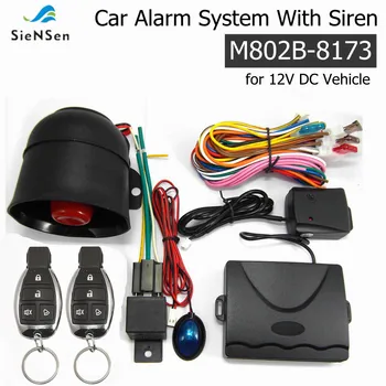 Система безопасности автомобиля SieNSen Anti-theft Essential для автомобильной сигнализации 12 В постоянного тока, иммобилайзер, центральный замок, датчик удара M802B-8173