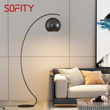 SOFITY Nordic Желтый торшер для рыбалки, современная Семейная гостиная, диван в спальне, Креативный Светодиодный Декоративный светильник для стояния
