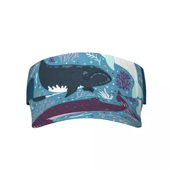 Спортивные солнцезащитные кепки Whales с сенсорным креплением для спорта на открытом воздухе, Регулируемые солнцезащитные кепки для мужчин и женщин