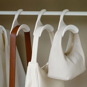 Вешалка для сумок из прочного материала, Вешалка для домашнего шкафа, Шляпа, шарф, Шаль, Кошелек, Сумка для хранения, Арочный крючок для вешалки в японском стиле