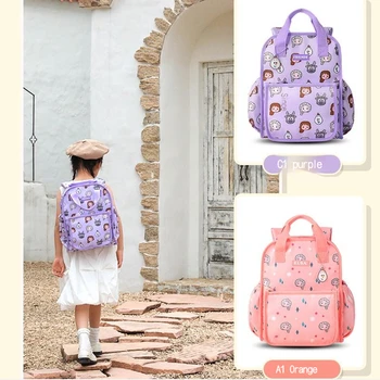 Новая школьная сумка для детского сада Disney, дорожный рюкзак с милым принтом для девочек, ручная сумка для начальной школы Aisha, двойная сумка через плечо