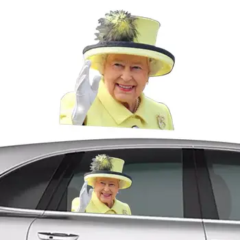 Наклейка Королевы Елизаветы, наклейки на окна автомобиля, Автомобильные наклейки для транспортных средств, Водонепроницаемые забавные Автомобильные наклейки, украшения для автомобилей, несколько стилей