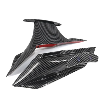 Комплект обтекателя мотоцикла Аэродинамическое крыло Фиксированный крылышко Обтекатель Крышка крыла для CBR650R 2019-2021 Углеродное волокно