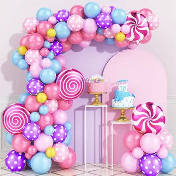 Воздушные шары из фольги, комплект для гирлянды, украшения для вечеринки с Днем рождения, Крещение детей, Детский душ, Воздушные шары, Свадебные принадлежности Globos