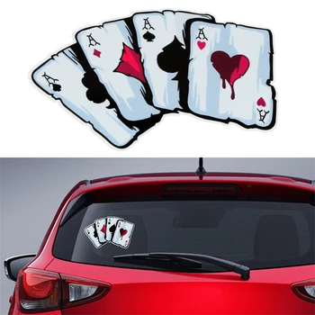 Автомобильные наклейки Poker Graphic Светоотражающая наклейка для стайлинга автомобилей Peugeot 206 307 308 3008 207 208 407 508 2008 5008 107 106 205 4008