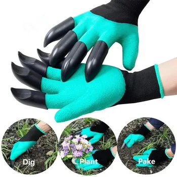 Перчатки для копания, защита от погружения в сад, резиновый коготь, защита для посадки в саду, защита для посадки овощей, Выдергивание цветов