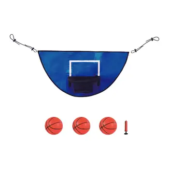 Баскетбольное кольцо на мини-батуте для детей с насосом и мини-баскетболом, прочное для погружения в воду, мини-баскетбольное кольцо для батута