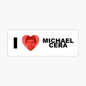 I Heart Michael Cera, 5 шт., наклейки для украшений, художественные бутылки с водой, наклейки для ноутбука, Фон для окна, Забавный багаж, Аниме