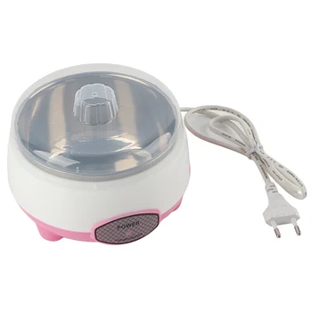 Машина для приготовления йогурта 220 В розетка ЕС, полностью автоматическая машина для приготовления йогурта Pink для кухонь для дома