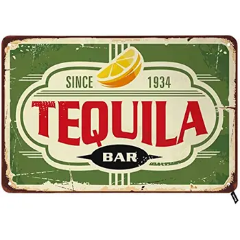 Жестяные Вывески Swono Tequila Bar, Винтажная Металлическая Жестяная Вывеска для Мужчин И Женщин, Настенный декор для баров, Ресторанов, Кафе-Пабов, 12x8 дюймов
