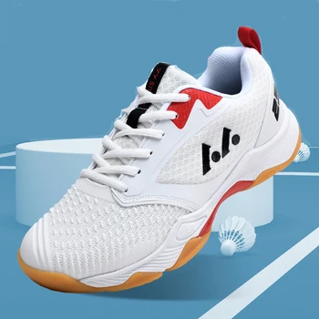 Новая обувь для бадминтона с зеркалом из микрофибры, теннисные кроссовки, мужская и женская спортивная обувь