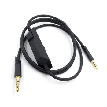 Черный прочный аудиокабель, кабель для наушников, линейный шнур для игровой гарнитуры Astro A10 A40, аксессуары для наушников