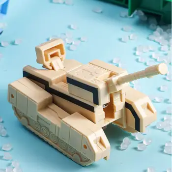 Игрушка-робот из пластика с богатым воображением Обеспечивает длительное развлечение, раскрывающее творческий потенциал детей, универсальный детский игровой набор Team Set Tank
