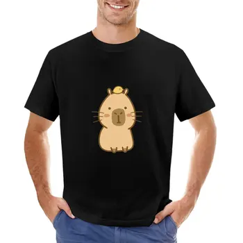 Chill Capybara - оригинальная футболка с животным принтом, футболки для мальчиков, спортивные рубашки для мужчин