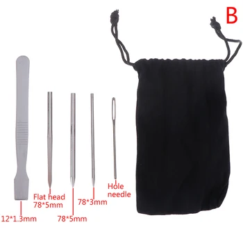 1 комплект прочных и портативных игл для шитья своими руками, инструмент для разглаживания шнуровки для браслета