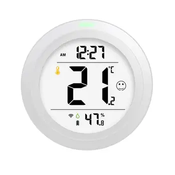 CORUI Smart WiFi Датчик температуры и влажности Комфортные часы Световой будильник Умный датчик Приложение Smart Life Удаленный мониторинг