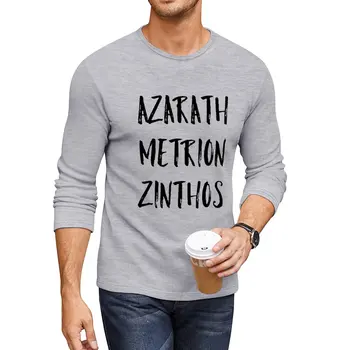 Новая длинная футболка Azarath Metrion Zinthos (Альтернативная), топы больших размеров, милая одежда, быстросохнущая футболка, забавные футболки для мужчин