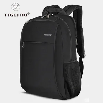 Tigernu Новый Противообрастающий 15,6-дюймовый рюкзак для ноутбука из водонепроницаемого материала с USB-портом для зарядки 4.0A, повседневная дорожная сумка
