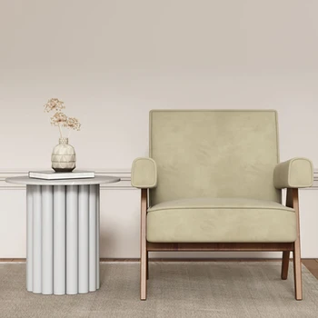 Дизайнерские стулья для спальни, Деревянный Подлокотник для гостиничного кресла Nordic Lounge, Удобная Мебель для гостиной Sillas Para Sala De Estar WJ35XP