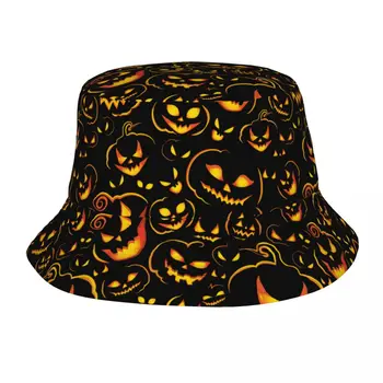 Шляпа с тыквами на Хэллоуин, Модная солнцезащитная кепка, уличная шляпа рыбака для женщин и мужчин, подростковые пляжные кепки, Рыболовная кепка