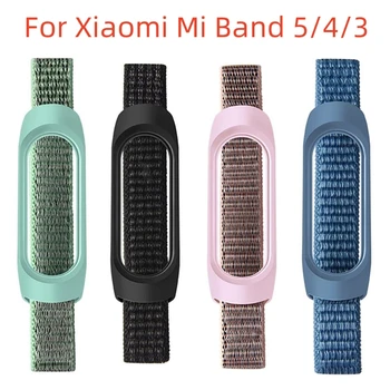 Мягкий нейлоновый ремешок для Xiaomi Mi Band 5 4 3 Модный спортивный смарт-браслет, сменный браслет для Mi Band 3 4 5, аксессуары для часов
