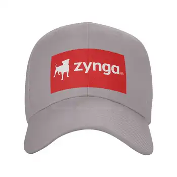 Кепка из высококачественной джинсовой ткани с логотипом Zynga, вязаная шапка, бейсболка