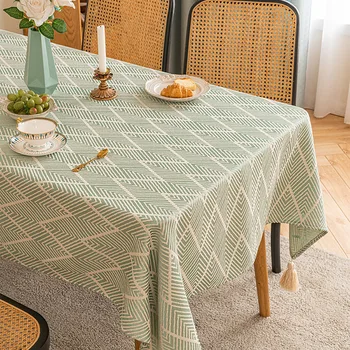 Обеденный стол в скандинавском стиле ins, журнальный столик из высококачественного хлопка и льна в японском стиле