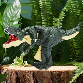 Игрушка-Динозавр Детская Декомпрессионная Игрушка-Динозавр, Скручивающаяся и Раскачивающаяся 28 см с Подвижными Суставами, Динамические Нажимные Подарки для Детей