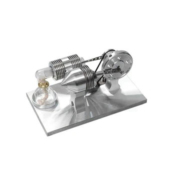 Маленькая модель двигателя Стирлинга Может запускать топливо, мини-металлическая игрушка в сборе, Экспериментальные учебные пособия по физике