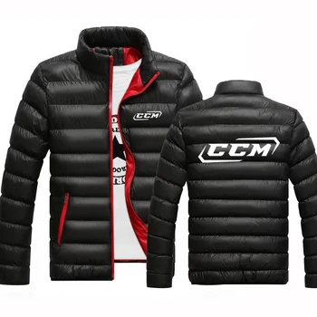 CCM Men's New Slim, Мужское зимнее пальто с воротником, мужская куртка с хлопковой подкладкой, молодежная пуховая одежда с хлопковой подкладкой.
