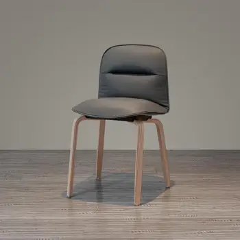Дизайнерский обеденный стул в скандинавском стиле, расслабляющий кожаный маникюр, Эргономичный обеденный стул, шезлонги для макияжа, многофункциональная мебель YY50DC