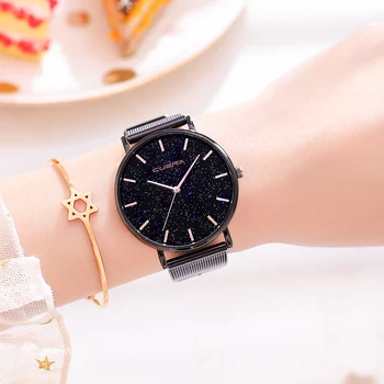 Женские часы Sdotter 2022, роскошный сетчатый пояс из розового золота и нержавеющей стали, Новые модные часы-браслет для женщин, часы с циферблатом из сплава Relo