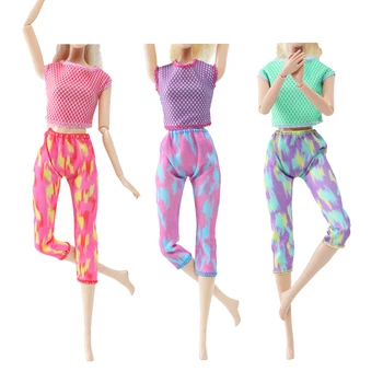 3 комплекта спортивной одежды 29 см для куклы, повседневная одежда, юбка, аксессуары, одежда для куклы Барби, игрушка, бейсбольная форма