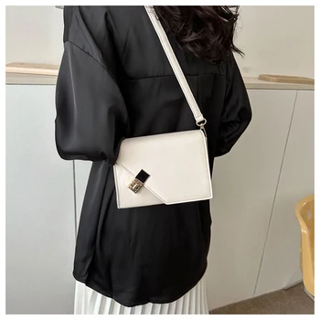 Женские сумки через плечо Normcore с замком-клатчем в винтажном стиле