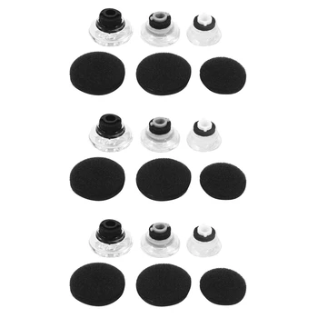 Сменные гели для ушей большого, среднего и малого размера из 9 предметов для комплекта ушных вкладышей Plantronics Voyager Legend
