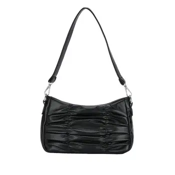 Женская сумка-хобо из искусственной кожи, модная сумка через плечо, маленькая сумка-клецка через плечо