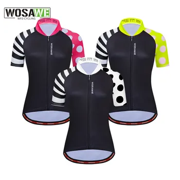 Женская трикотажная рубашка WOSAWE для велоспорта с коротким рукавом, одежда для велоспорта в командных видах спорта, джерси для шоссейных велосипедов, форма MTB, Велосипедная одежда