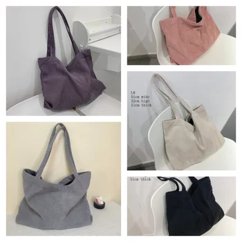Вельветовые сумки-тоут для женщин 2022, Сумки для девочек-шопперов, гамак для женщин, модный рюкзак из натуральной кожи для женщин, сумка