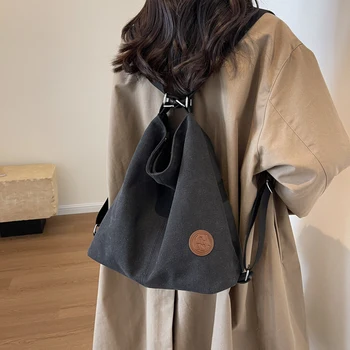 Винтажная холщовая сумка-мессенджер, модная сумка через плечо с надписью, сумка-мессенджер Унисекс, модный студенческий рюкзак, роскошные женские сумки