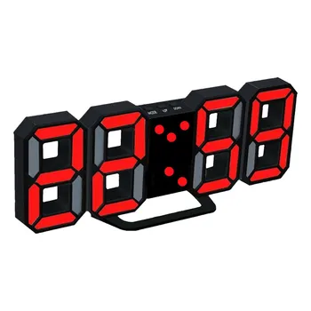 Современные цифровые настольные часы со светодиодной подсветкой, будильник с несколькими светодиодными лампами, многофункциональные регулируемые акриловые цифровые часы