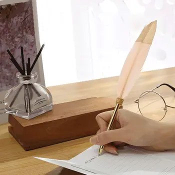 Новая креативная шариковая ручка в штучной упаковке, Металлическая прочная шариковая ручка в подарочной упаковке, Изысканные подарки, Гусиная ручка, Канцелярские принадлежности для студентов, Гелевая ручка