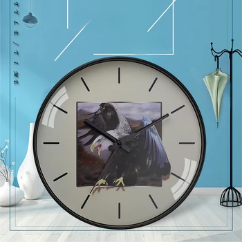 Оригинальные Эстетичные Настенные Часы 3D Иглы Для Гостиной Милые Цифровые Настенные Часы С Бесшумным Механизмом Простая Настенная Роспись Horloge Home Decor