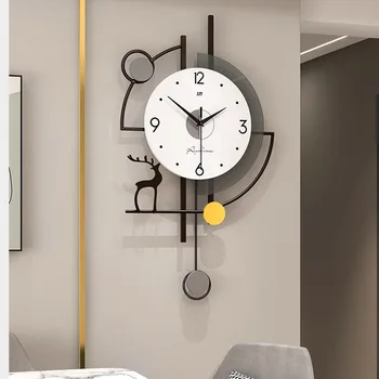 Настенные часы Nordic Battery Led Большого размера, Эстетичный Минималистичный Дизайн настенных часов для гостиной, Роскошная мебель Nixie Reloj По сравнению с другими моделями