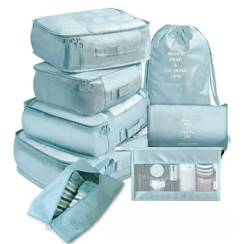 Дорожная сумка для хранения, Дорожная сумка для хранения, Набор из 8 предметов, Классификация одежды для путешествий, сумка для хранения