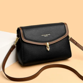 Новые модные маленькие сумки через плечо с откидной крышкой для женщин, высококачественная сумка-мессенджер из искусственной кожи, роскошные дизайнерские кошельки и сумки