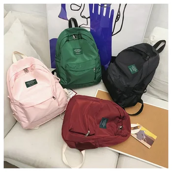 Студенческий водонепроницаемый нейлоновый рюкзак, женские рюкзаки, винтажная школьная сумка для девочек-подростков из колледжа, модный дорожный рюкзак Mochila