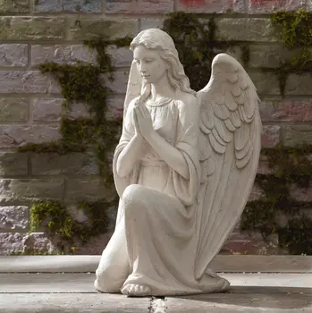 Изготовленная на заказ каменная скульптура мраморная статуэтка ангела для украшения