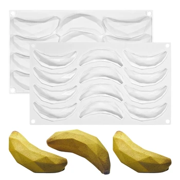 Силиконовая форма для выпечки мини-бананов с 12 полостями для приготовления шоколада, конфет прямая поставка