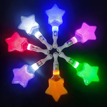 1 шт. светодиодная светящаяся палочка в форме сердца 7 цветов 3 режима вспышки для концертного приветствия Светящаяся атмосфера вечеринки DJ бара Сценическое представление