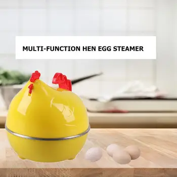 Бытовая Мини-Электрическая Яйцеварка в форме милой курицы, Пароварка для яиц, ЕС